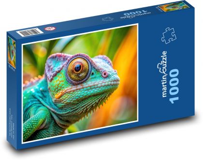 Chameleon - plaz, ještěrka - puzzle 1000 dílků