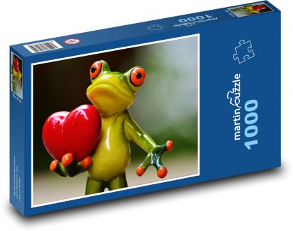 Frosch und Herz - Puzzle - 1000 Teile