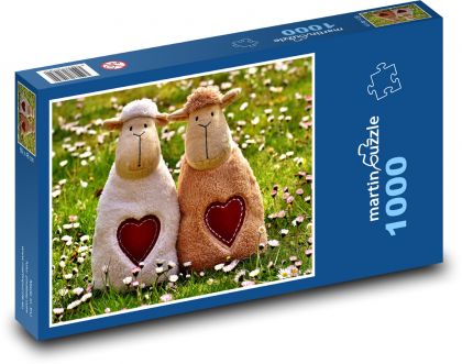 Schaf und Herz - Puzzle - 1000 Teile