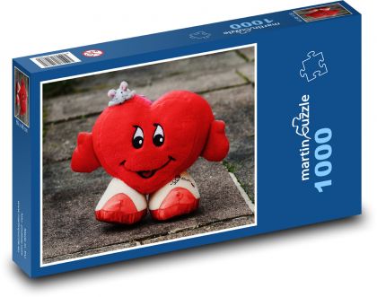 Roztomilé srdce - Puzzle 1000 dielikov, rozmer 60x46 cm