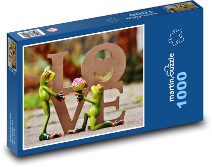 Zamilované žáby - puzzle 1000 dílků