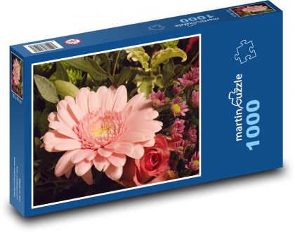 Gerbera zum Valentinstag - Puzzle - 1000 Teile