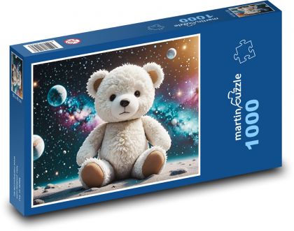 Medvedík vo vesmíre - Puzzle 1000 dielikov, rozmer 60x46 cm