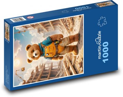 Teddybär - Bauarbeiter - Puzzle - 1000 Teile