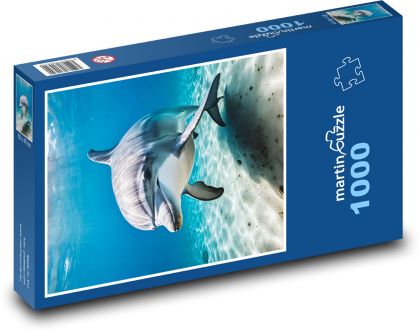 Dolphin in the Sea - Puzzle 1000 pieces, size 60x46 cm 