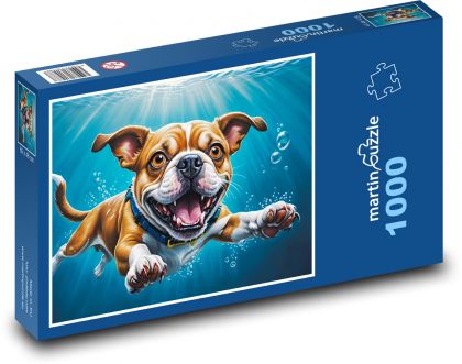 Unterwasserhund - Puzzle - 1000 Teile