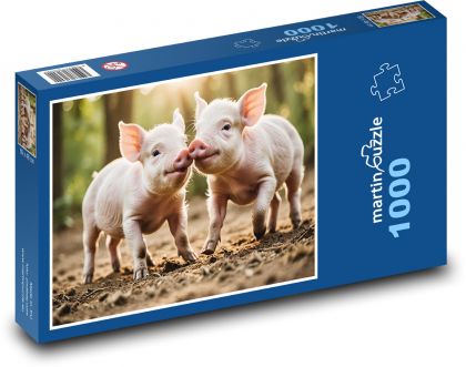 Prosięta małe - Puzzle 1000 elementów, rozmiar 60x46 cm