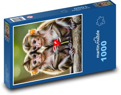 Affe mit Herz - Puzzle - 1000 Teile