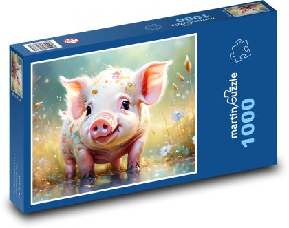 Malé prase - puzzle 1000 dílků