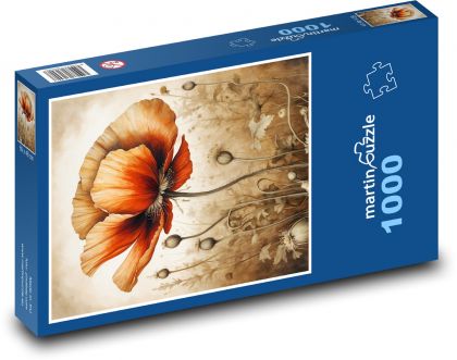 Makowe nasiona wilków - Puzzle 1000 elementów, rozmiar 60x46 cm