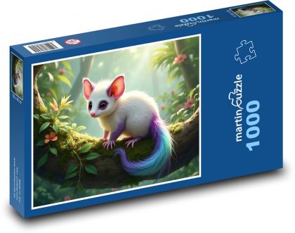 Buntes Wiesel - Puzzle - 1000 Teile
