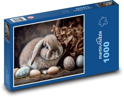 Easter Bunny - Puzzle 1000 pieces, size 60x46 cm 