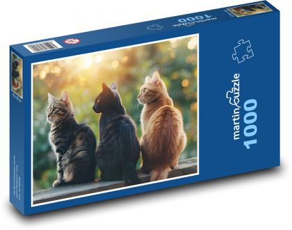 Cats of a friend - Puzzle 1000 pieces, size 60x46 cm 