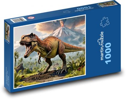 Dinosaurus T rex - Puzzle 1000 dílků, rozměr 60x46 cm