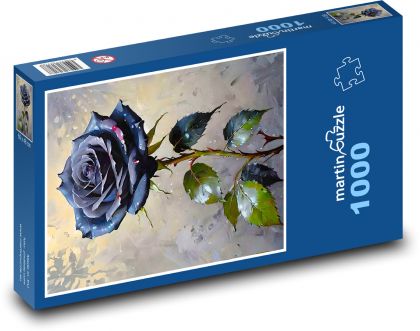Černá Růže - Puzzle 1000 pieces, size 60x46 cm 