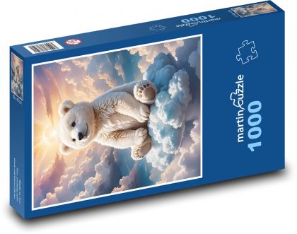 Medvídek na obláčku - puzzle 1000 dílků