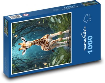 Žirafa v džungli - puzzle 1000 dílků