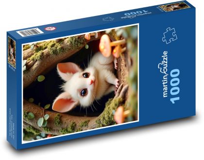 Mysz w ukryciu - Puzzle 1000 elementów, rozmiar 60x46 cm