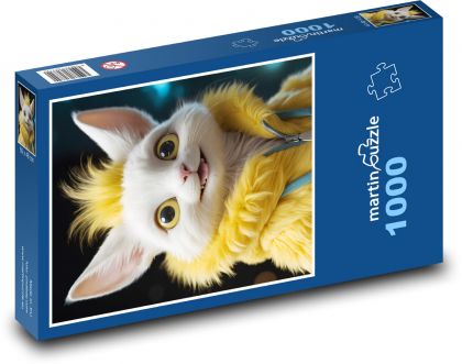 Kočka v kožichu - puzzle 1000 dílků