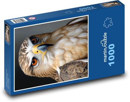 Ptak - Sokół - Puzzle 1000 elementów, rozmiar 60x46 cm