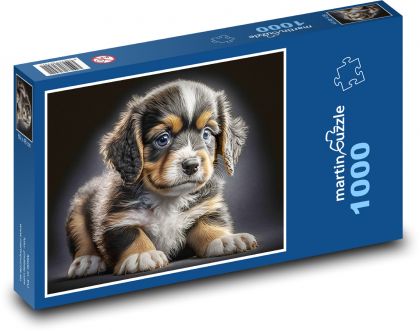 Puppy - Puzzle 1000 pieces, size 60x46 cm 