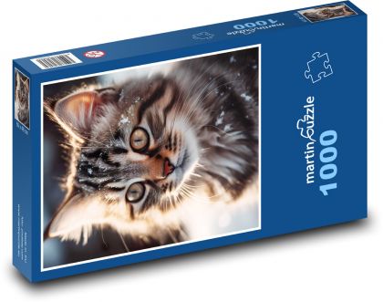 Kotě - Puzzle 1000 dílků, rozměr 60x46 cm