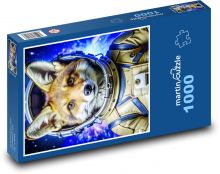 Liška astronaut Puzzle 1000 - 60x46 cm