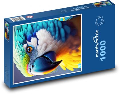 Papuga - Puzzle 1000 elementów, rozmiar 60x46 cm