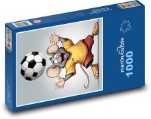 Fußballmaus Puzzle 1000 Teile - 60 x 46 cm