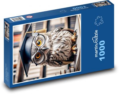 Moudrá sova - puzzle 1000 dílků