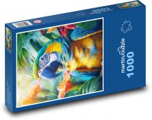 Papuga Puzzle 1000 elementów - 60x46 cm