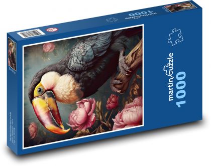Tukan - Puzzle 1000 elementów, rozmiar 60x46 cm