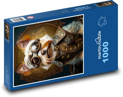Ein Hund mit Brille - Puzzle - 1000 Teile