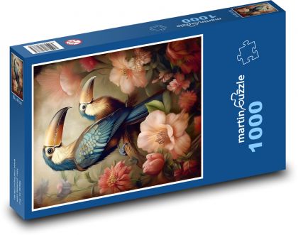Tukany - Puzzle 1000 dielikov, rozmer 60x46 cm