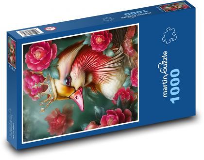 Mandarínska kačica - Puzzle 1000 dielikov, rozmer 60x46 cm