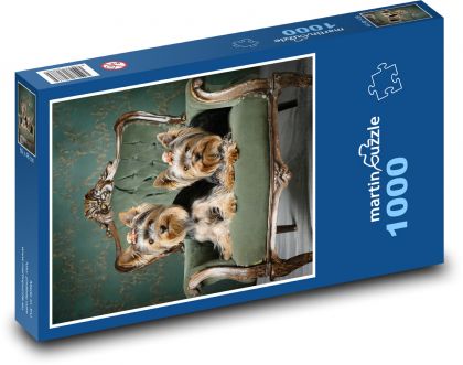 Pes - teriér - Puzzle 1000 dielikov, rozmer 60x46 cm
