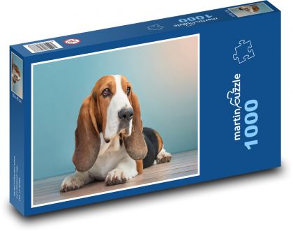 Basset Hound - Dog - Puzzle 1000 pieces, size 60x46 cm 