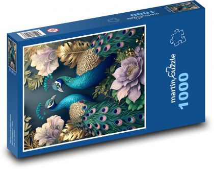 Pfauen - Puzzle - 1000 Teile