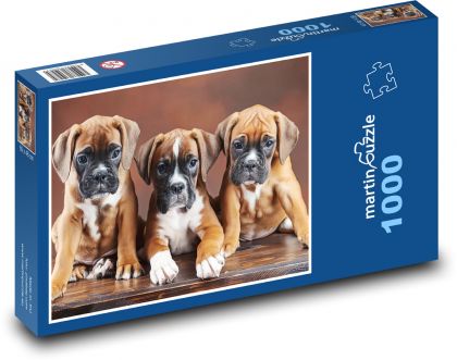 Boxer Puppies - Dogs - Puzzle 1000 pieces, size 60x46 cm 