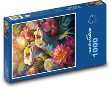 Kolorowe jaszczurki Puzzle 1000 elementów - 60x46 cm