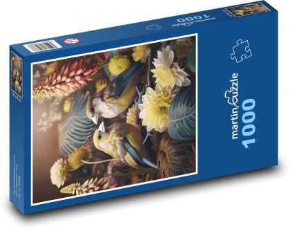 Fantasy Birds - Puzzle 1000 dielikov, rozmer 60x46 cm