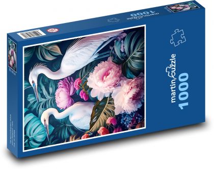 Fantazijné volavky - Puzzle 1000 dielikov, rozmer 60x46 cm