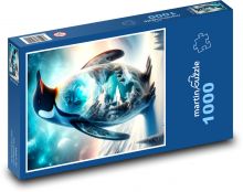 Tučňák fantasy Puzzle 1000 dílků - 60 x 46 cm