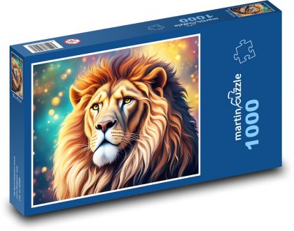 Fantasy lion - Puzzle 1000 pieces, size 60x46 cm 