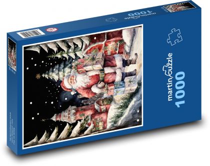 Santa Claus fantasy - Puzzle 1000 dielikov, rozmer 60x46 cm