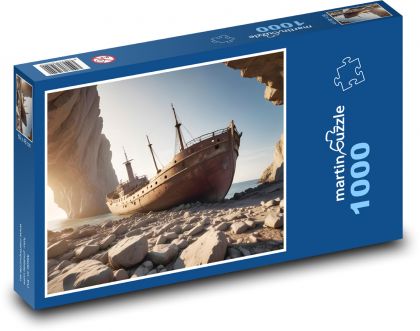 Fantasy Shipwreck - Puzzle 1000 pieces, size 60x46 cm 
