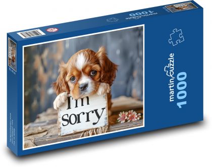 Pejsek s omluvou - puzzle 1000 dílků