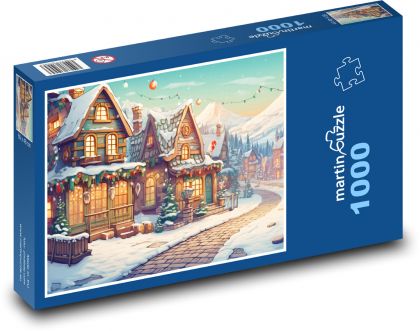 Christmas Village - Puzzle 1000 pieces, size 60x46 cm 
