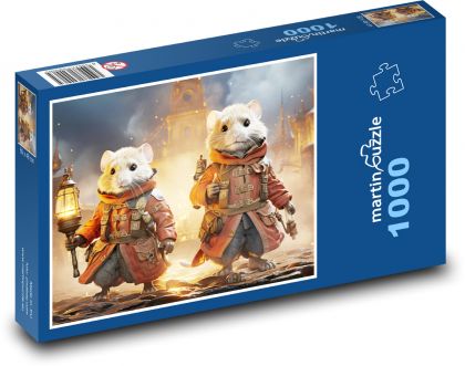 Myši fantasy - Puzzle 1000 dílků, rozměr 60x46 cm