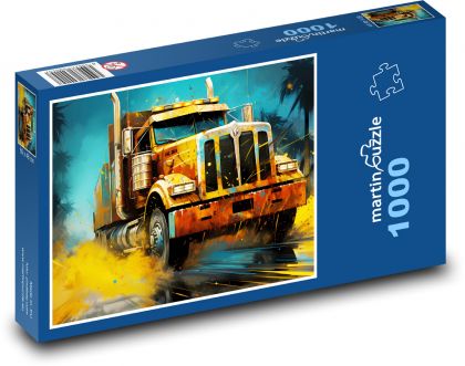 Kamion fantasy - Puzzle 1000 dílků, rozměr 60x46 cm